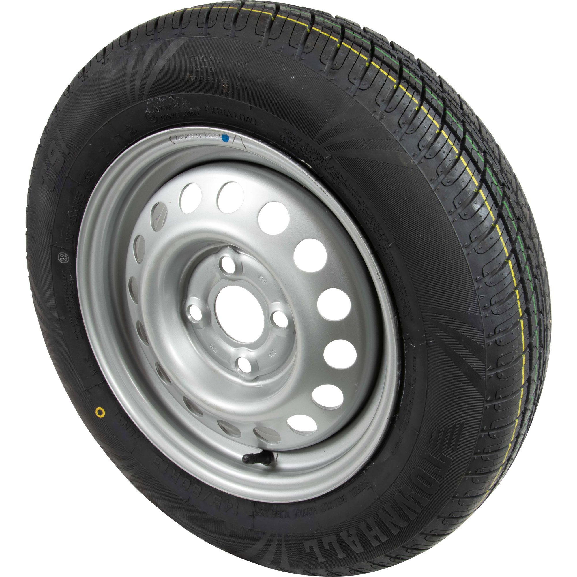 Rad 145/80R13, Felge 4Jx13H2, 4/57/100, ET30, LI 79N