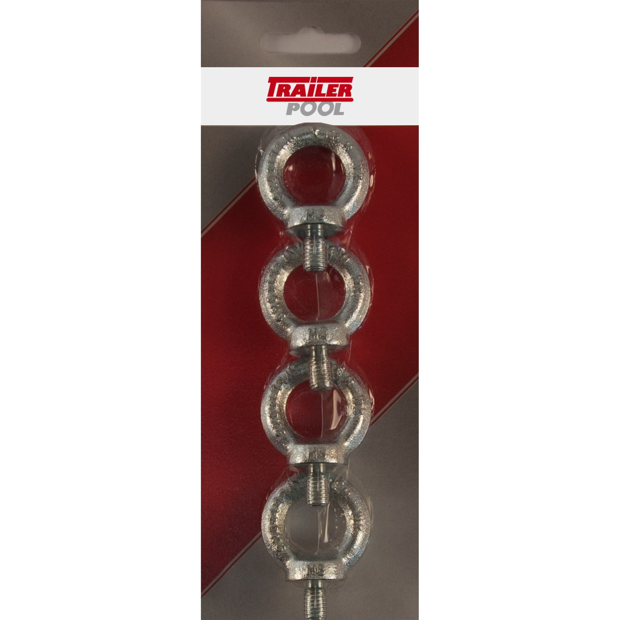 4 x Ringschraube, M8 x 13 mm, Tragfähigkeit 140 kg