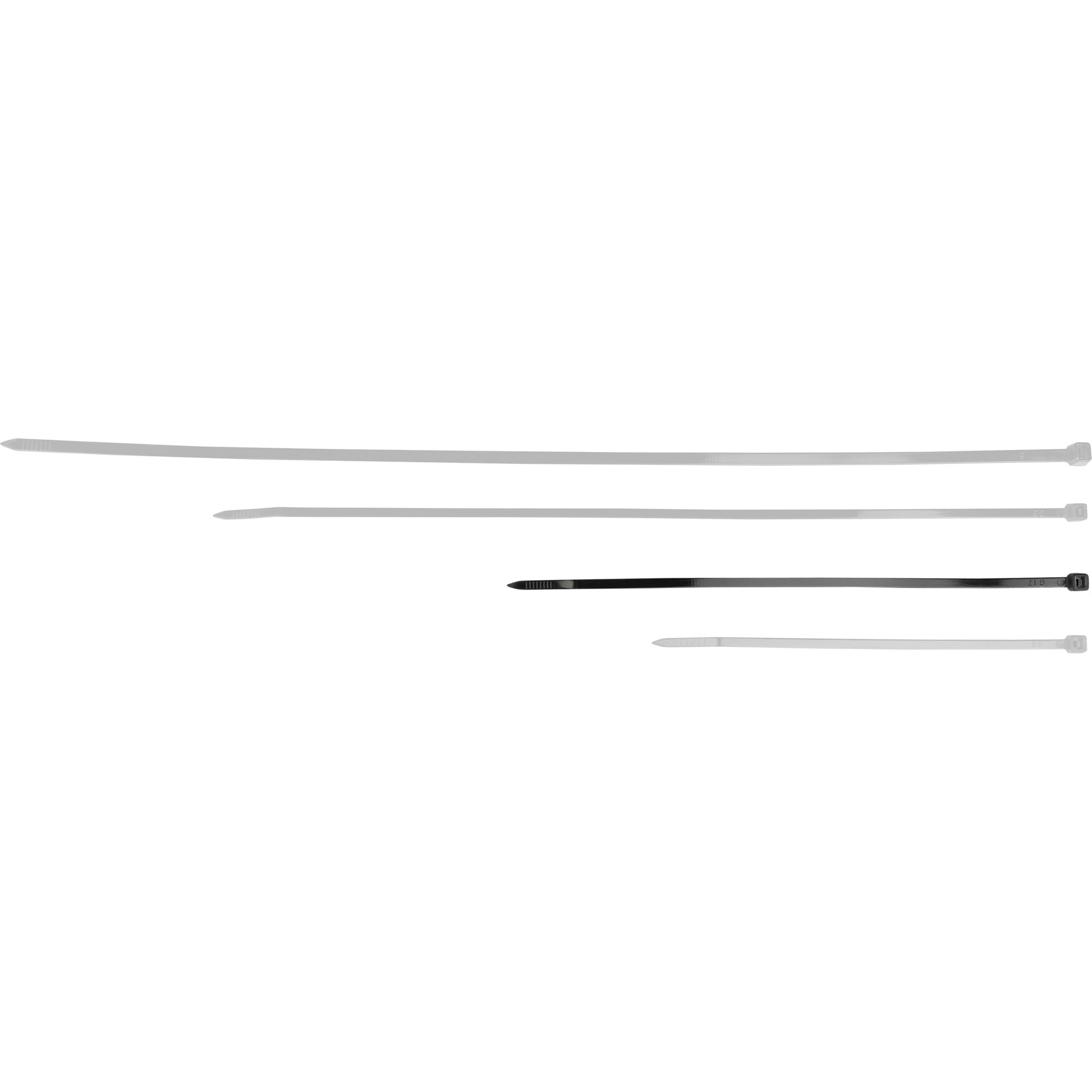 Kabelbinder 100 Stk, 4 x 200 mm, schwarz