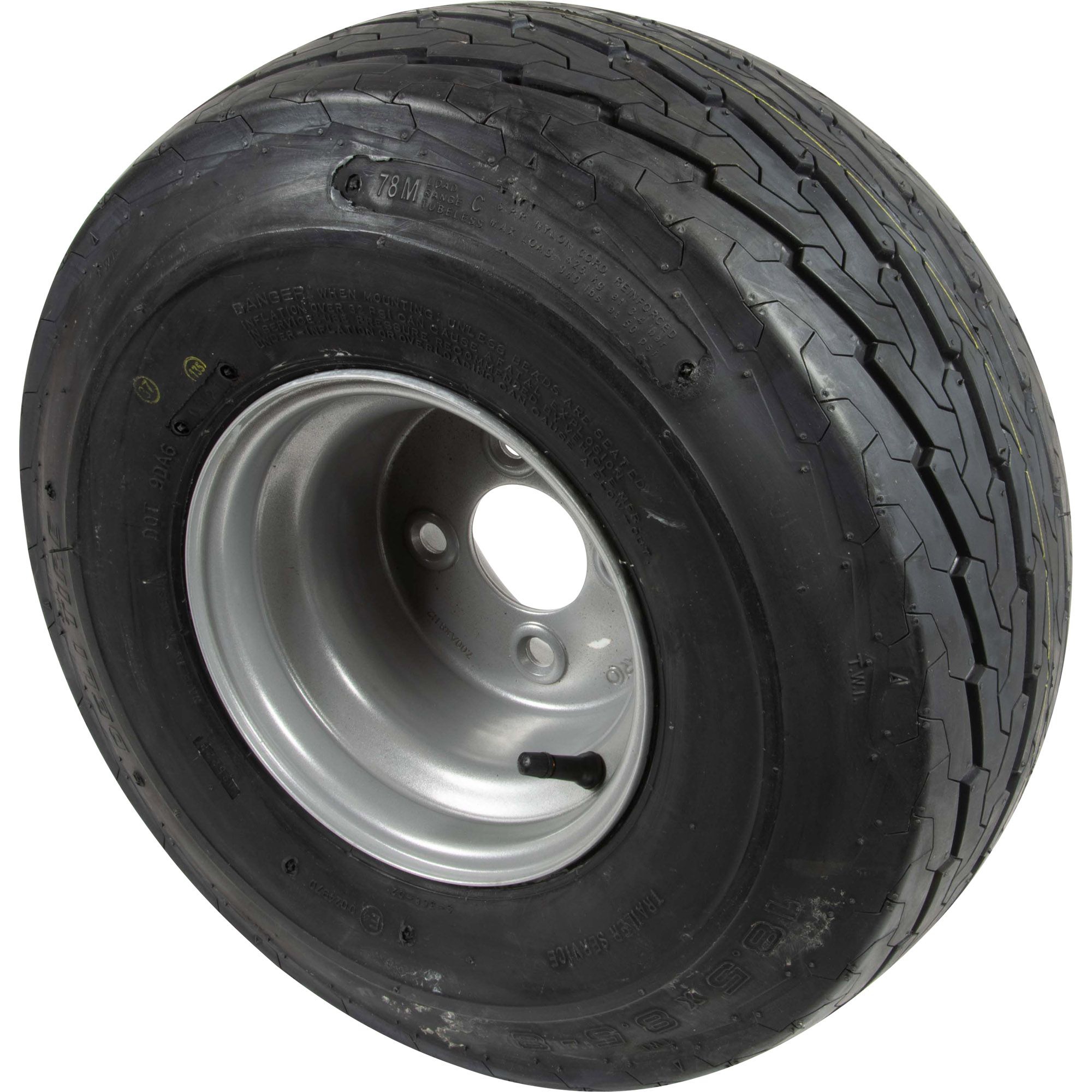 Rad 18.5x8.5-8, Felge 7.00Ax8H2, 4/60/100, ET0, LI 78M
