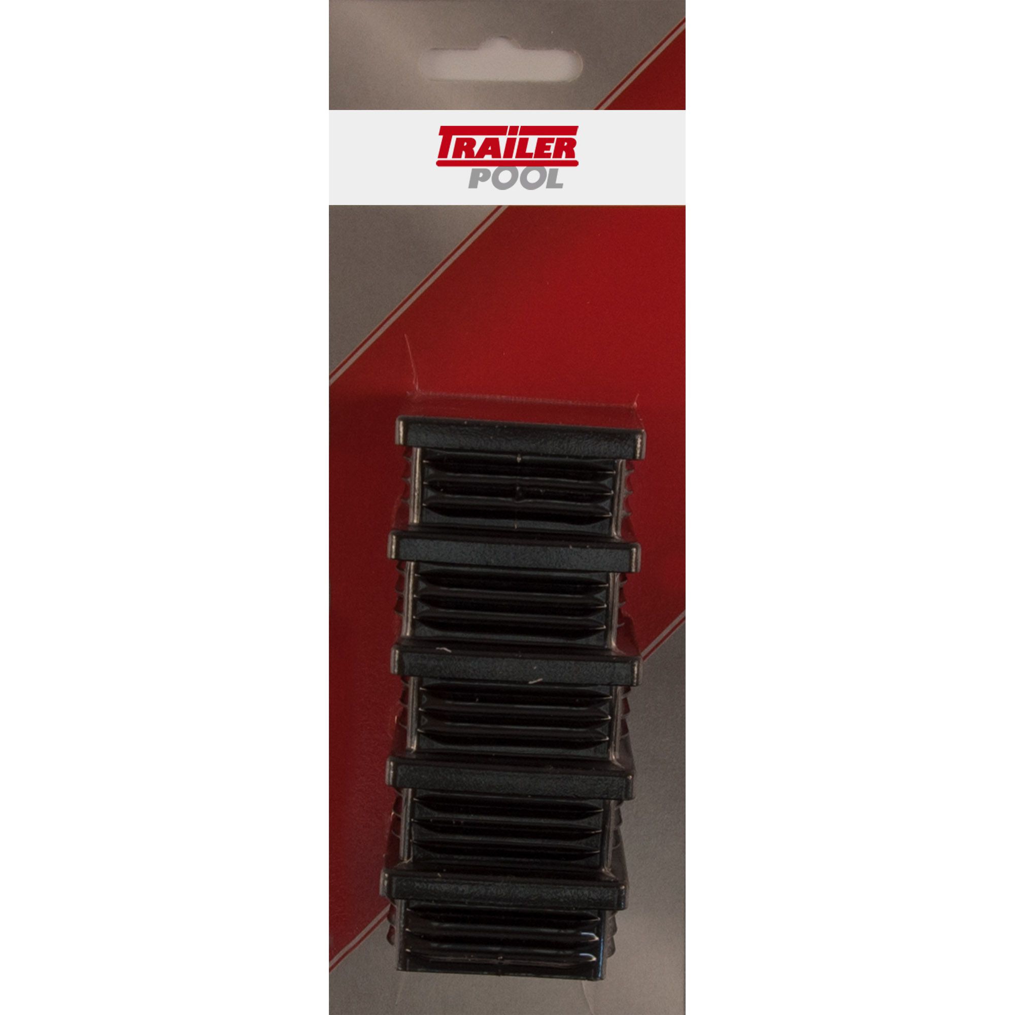 5 x Kunststoff-Stopfen 45 x 45 mm, WS 1,0 - 3,0 mm