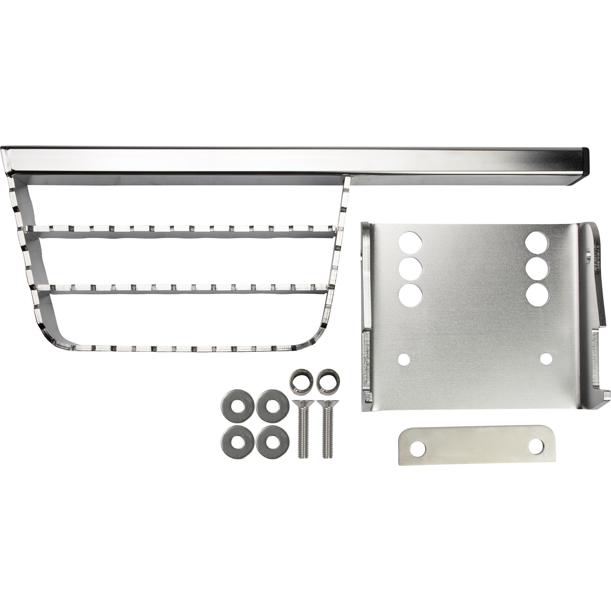 Heckauftritt für AHK, Edelstahl, 230 x 140 mm