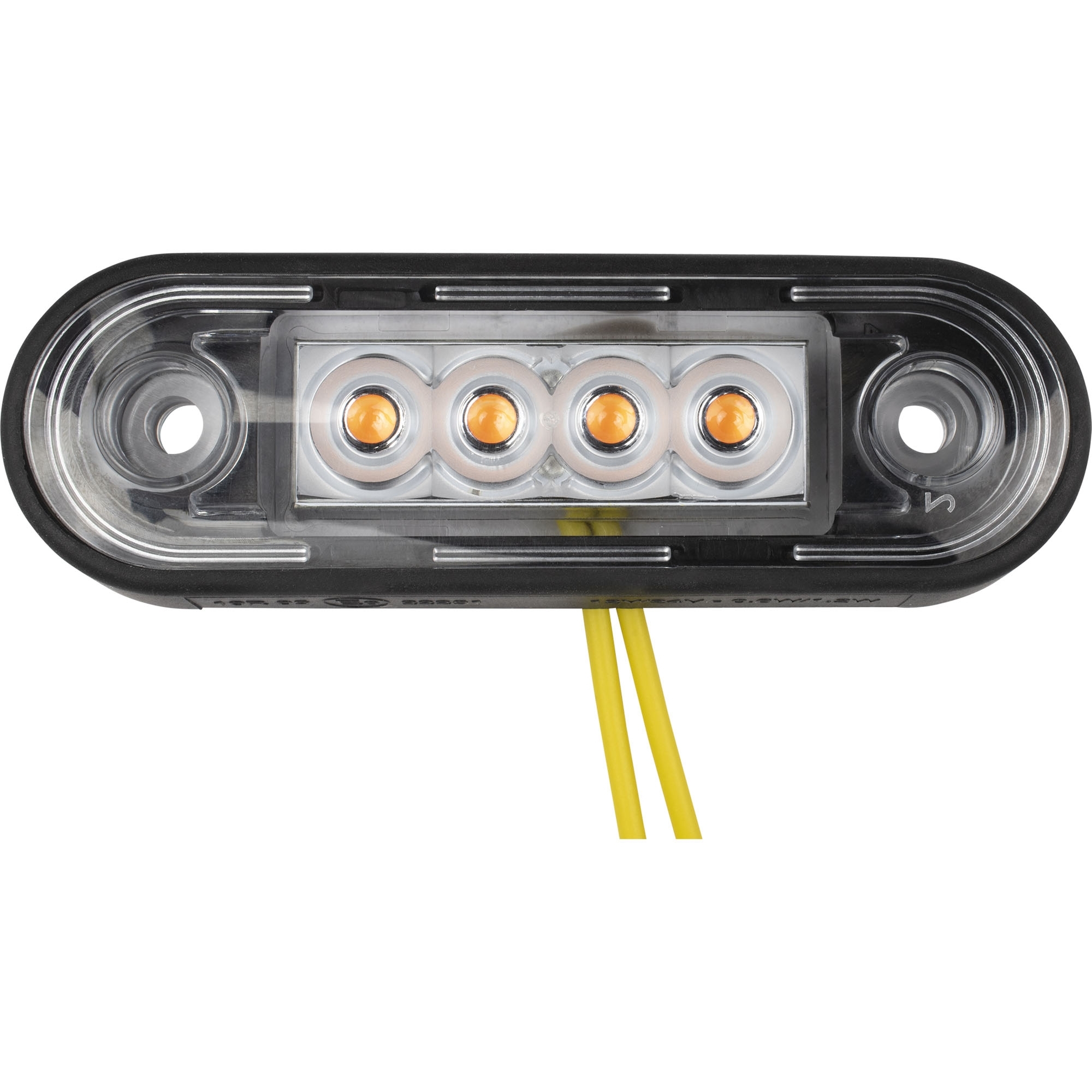 Seitenmarkierungsleuchte LED, gelb, 12-36 V