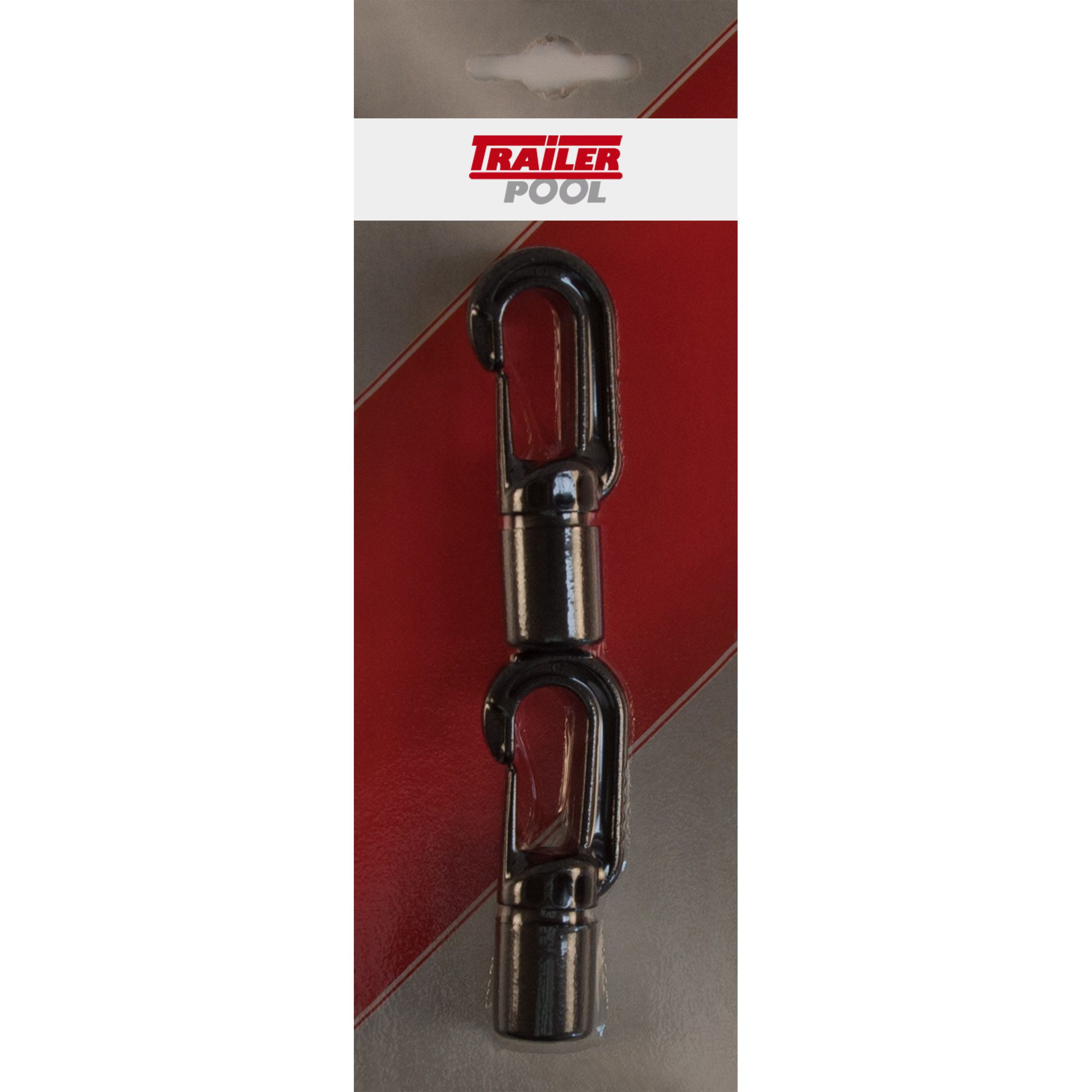 2 x Karabinerhaken für Expanderseil, Kunststoff, Seil-Ø 8 mm