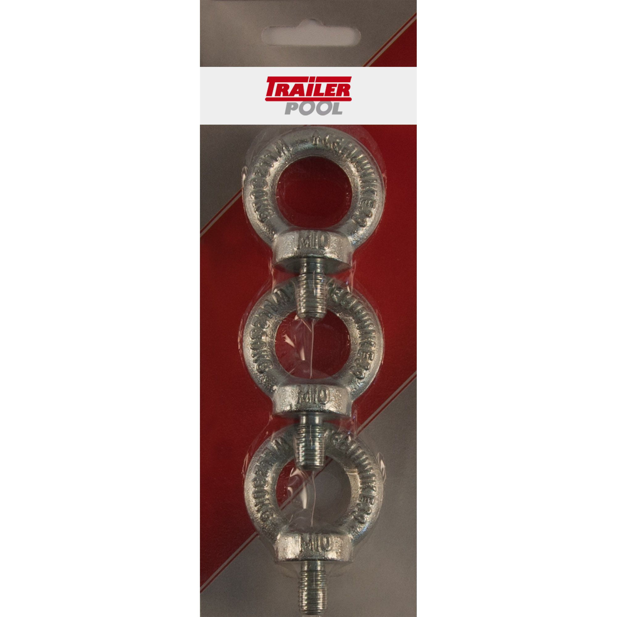 3 x Ringschraube, M10 x 17 mm, Tragfähigkeit 230kg