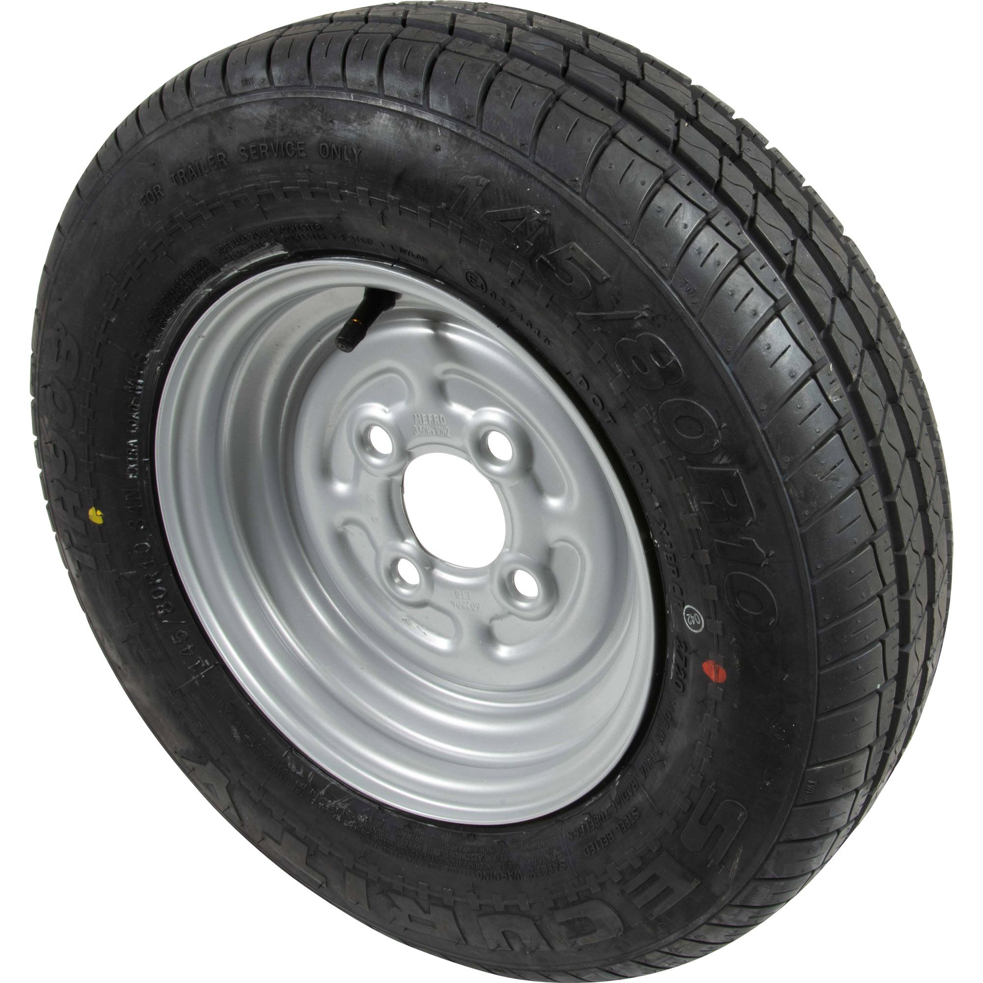 Rad 145/80R10, Felge 3.50Bx10H2, 4/60/100, ET0, LI 84N