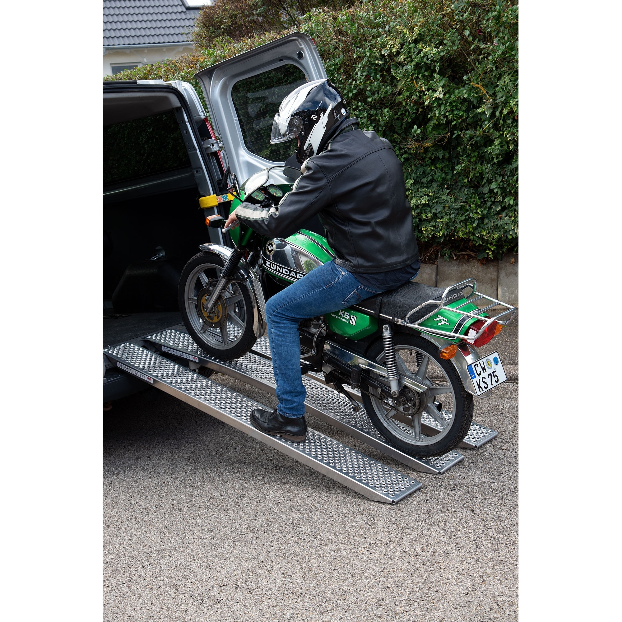 1 Paar Verladeschienen gerade, Alu, Länge 2500 mm, 1000 kg