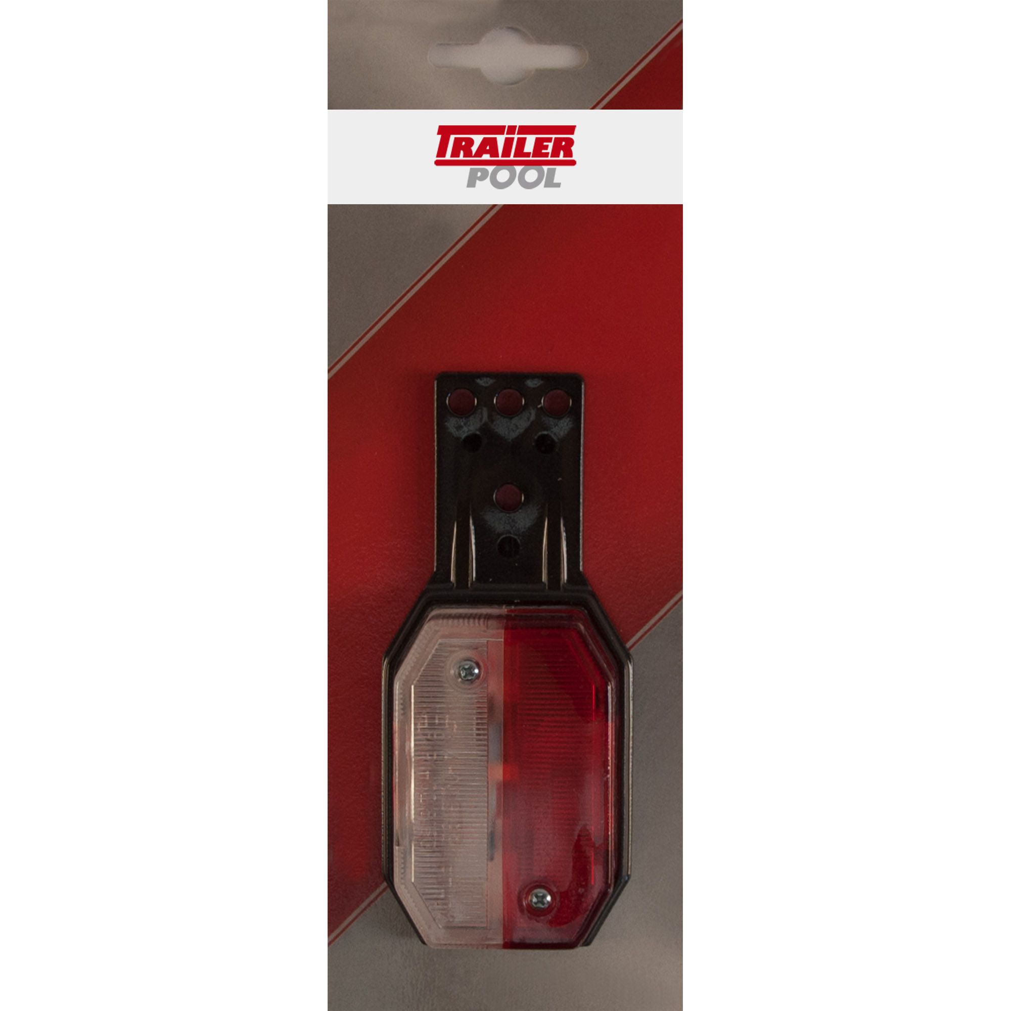 Begrenzungsleuchte Aspöck Flexipoint I, rot/weiß, mit Halter
