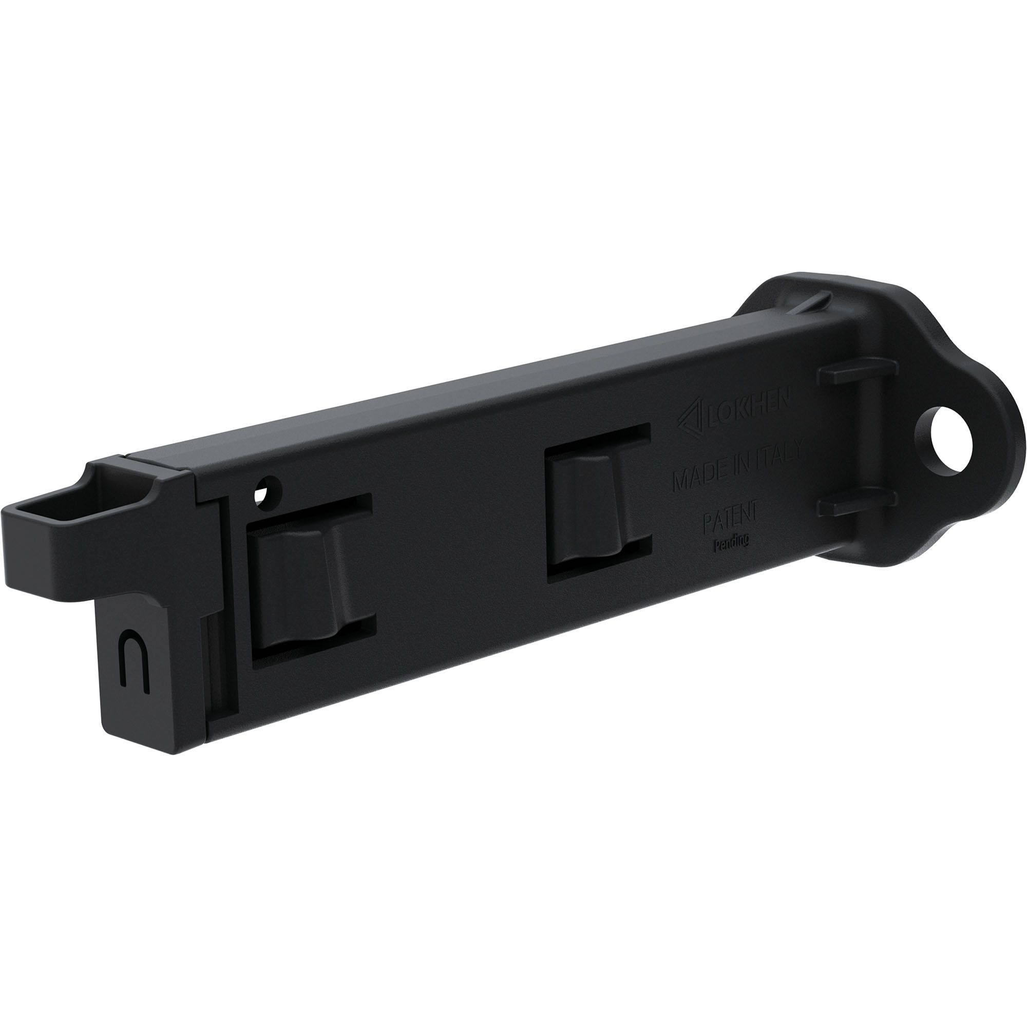 Doppelhalter für Unterlegkeil 010100120, Kunststoff, schwarz