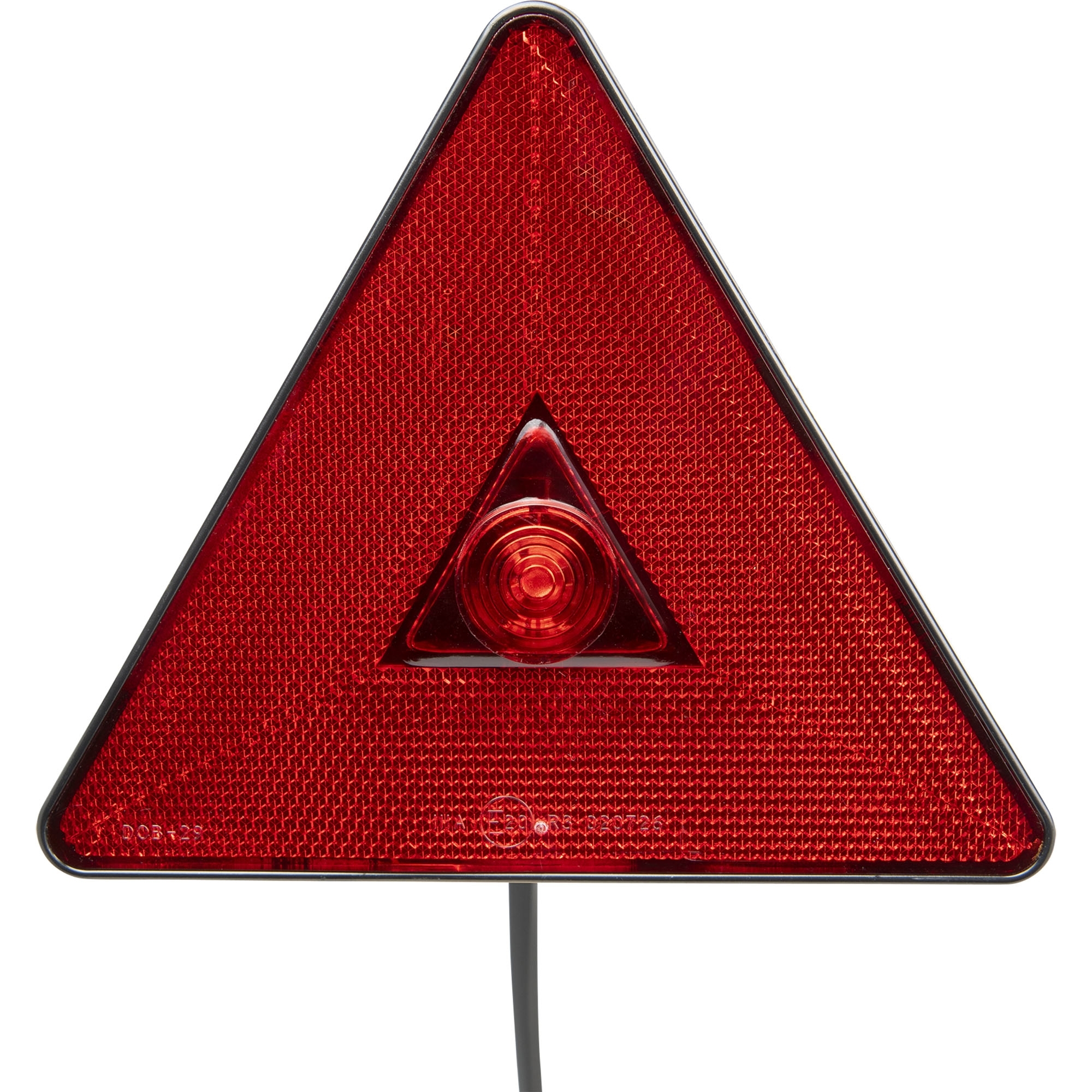 Dreieckrückstrahler LED, 12 - 24 V, rot