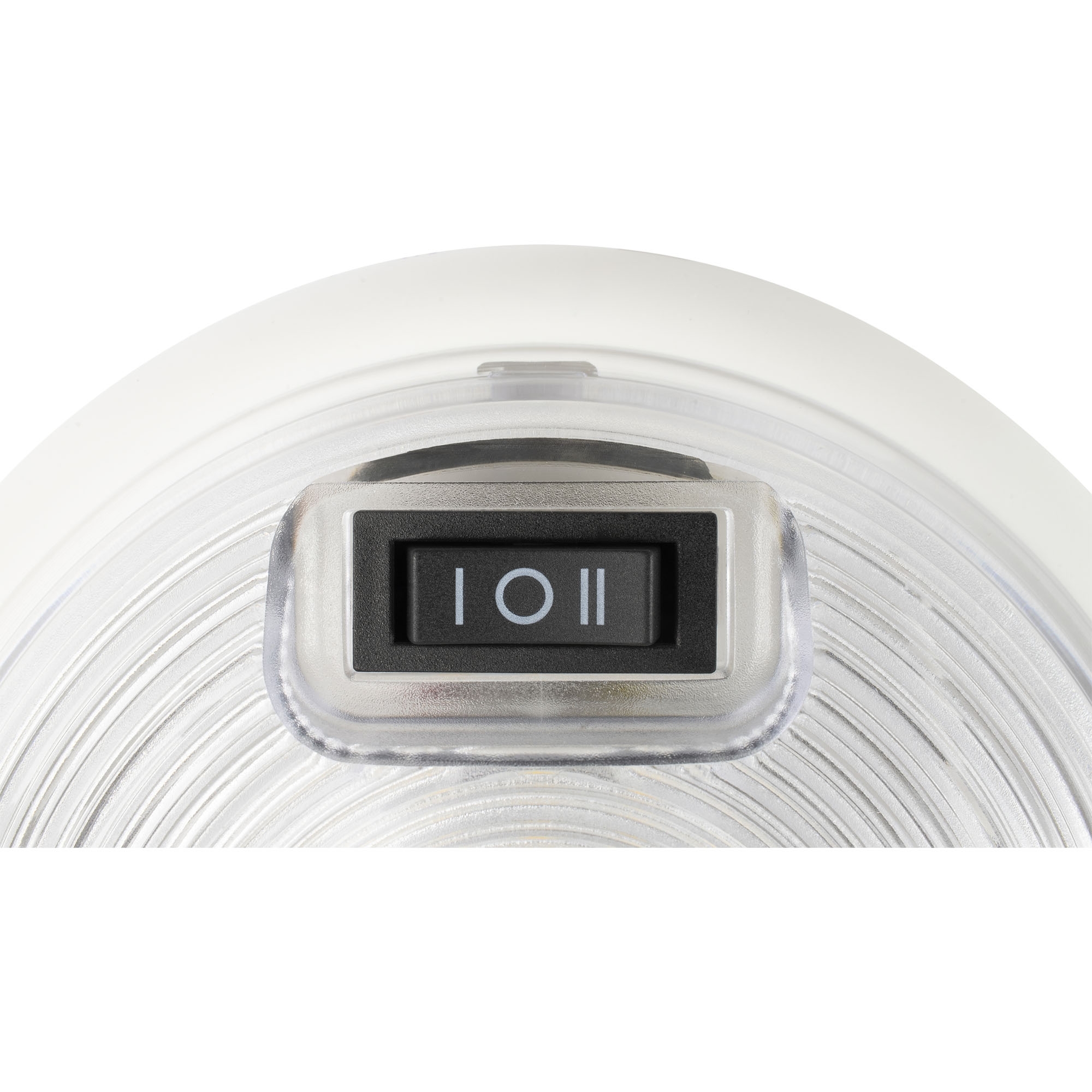 Innenleuchte LED, rund, mit 2-stufigem Wippschalter, 12 - 36 V, 5 W