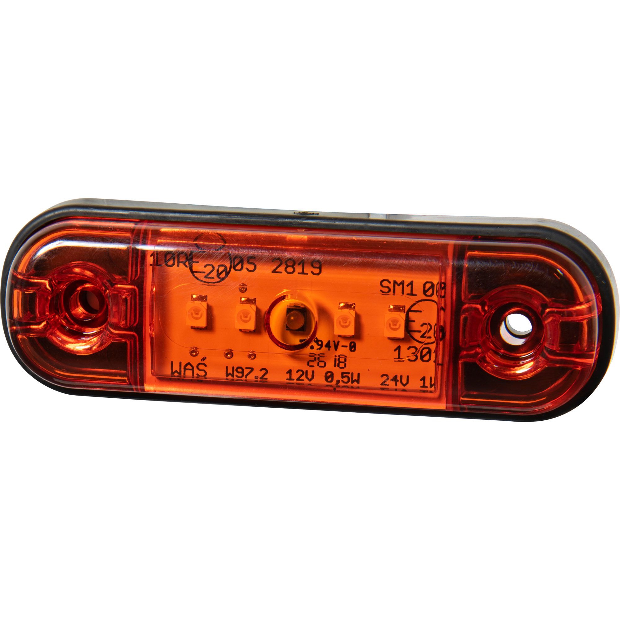 Seitenmarkierungsleuchte LED, gelb, 12/24 Volt