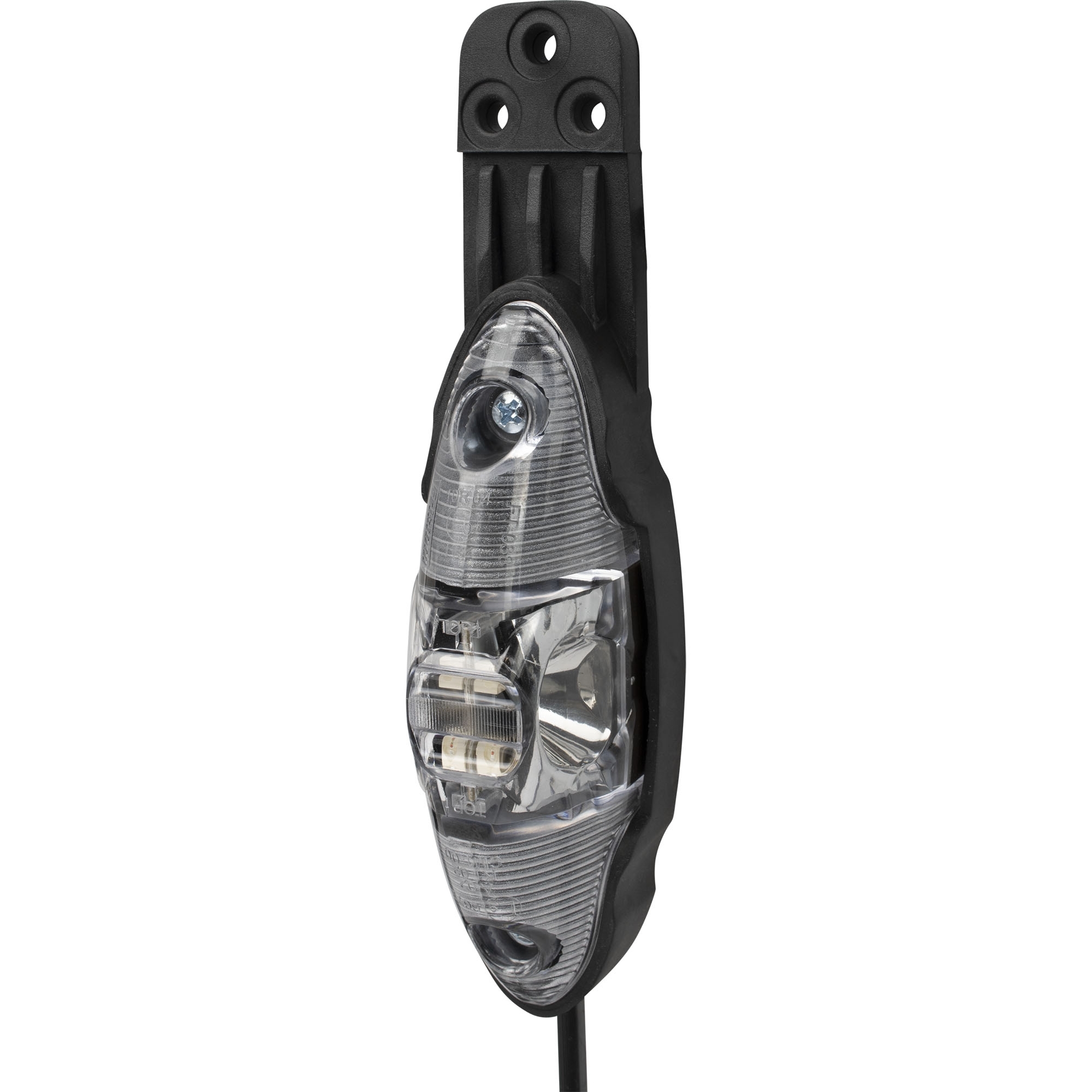 Begrenzungsleuchte LED, rot/weiß/orange, 12/24 V