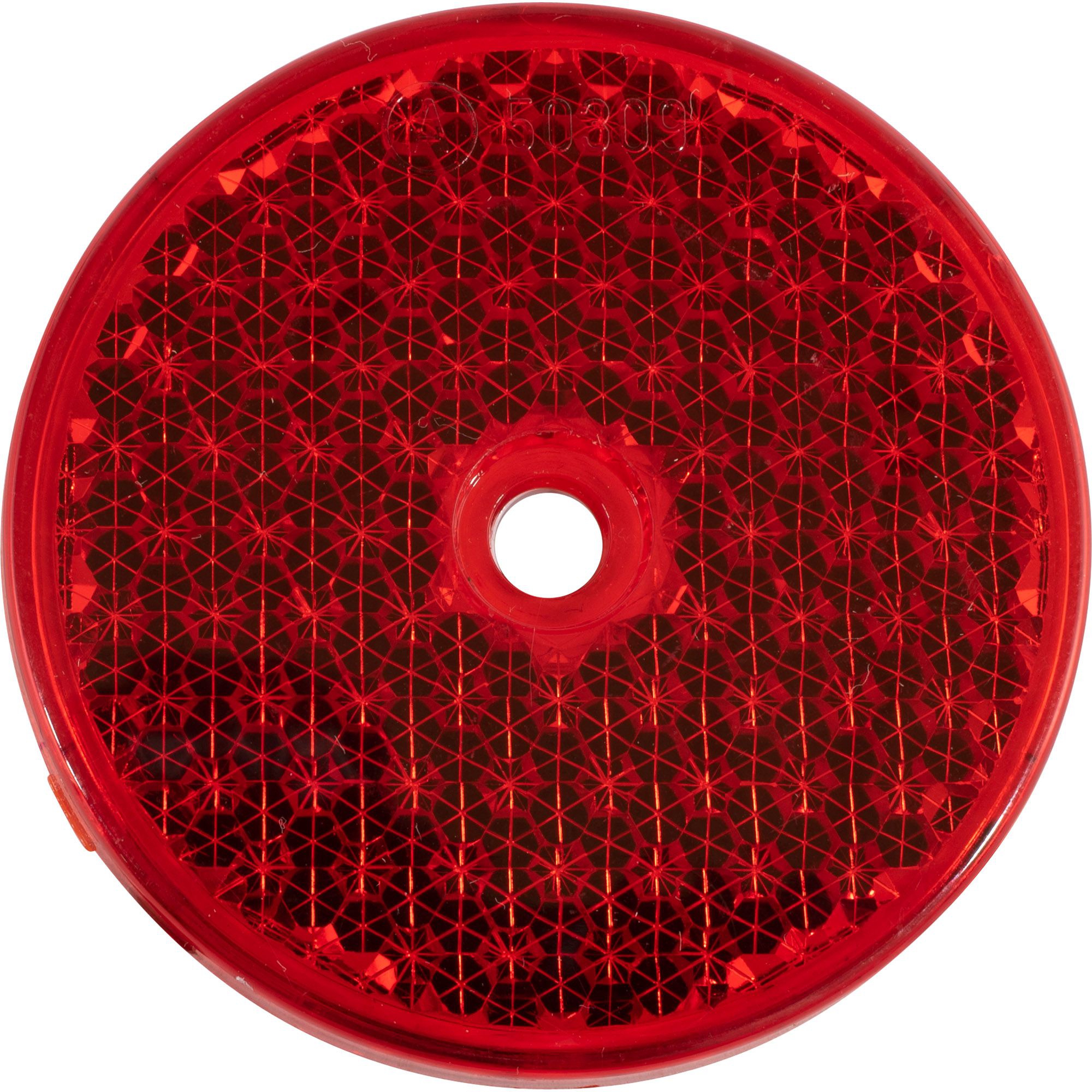 Rückstrahler Ø 55 mm, rot, zum Schrauben