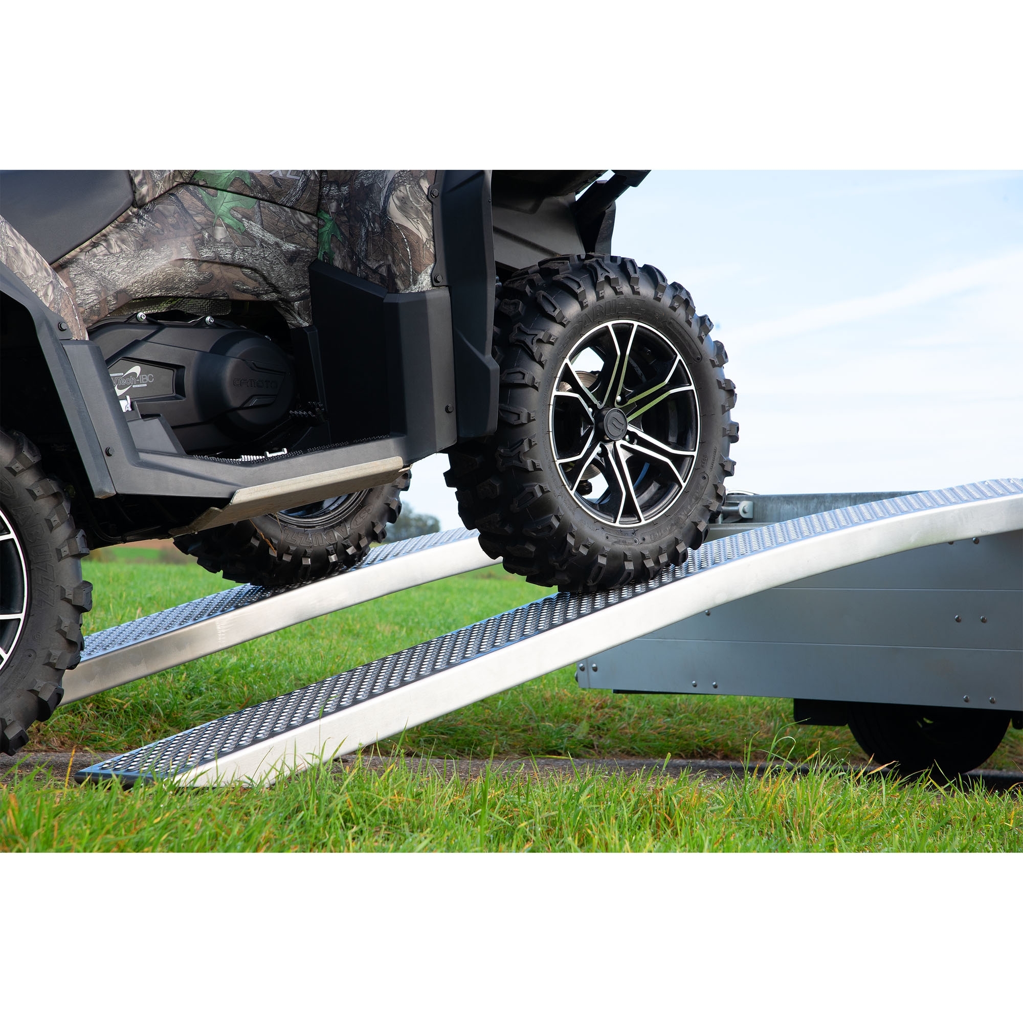 1 Paar Verladeschienen gebogen, Alu, Länge 2500 mm, 1000 kg