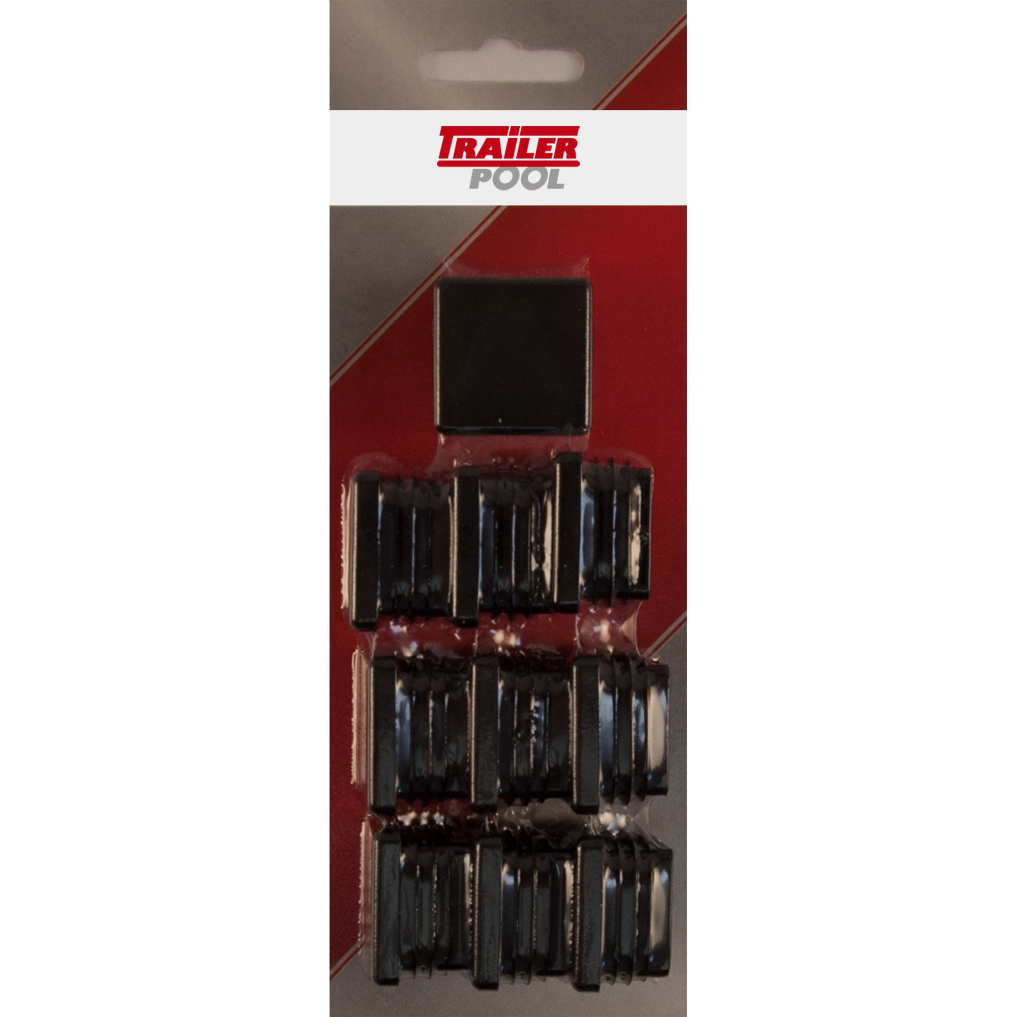 10 x Kunststoff-Stopfen 30 x 30 mm, WS 1,0 - 2,5 mm