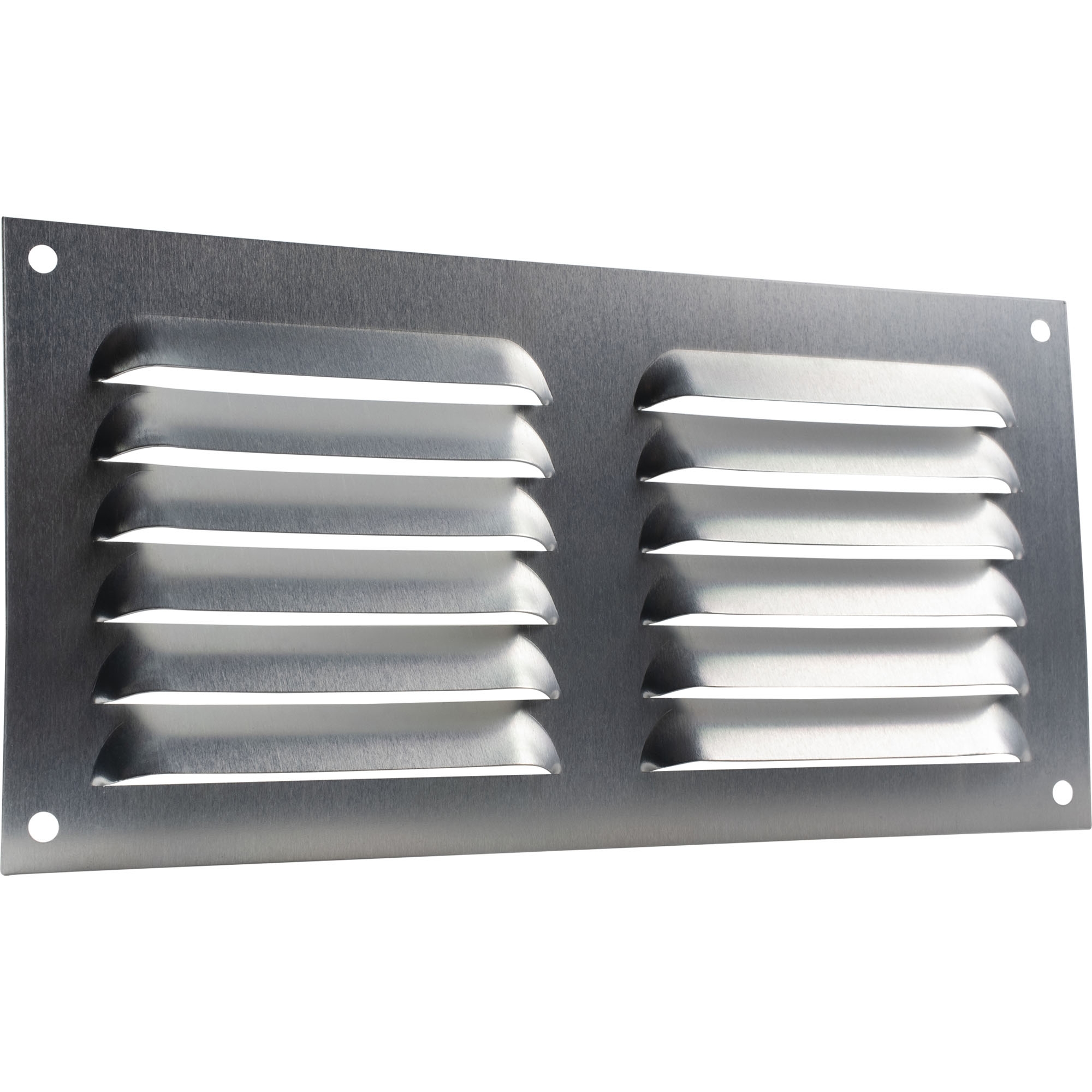 Lüftungsgitter, rechteckig, Aluminium, 200 x 100 mm