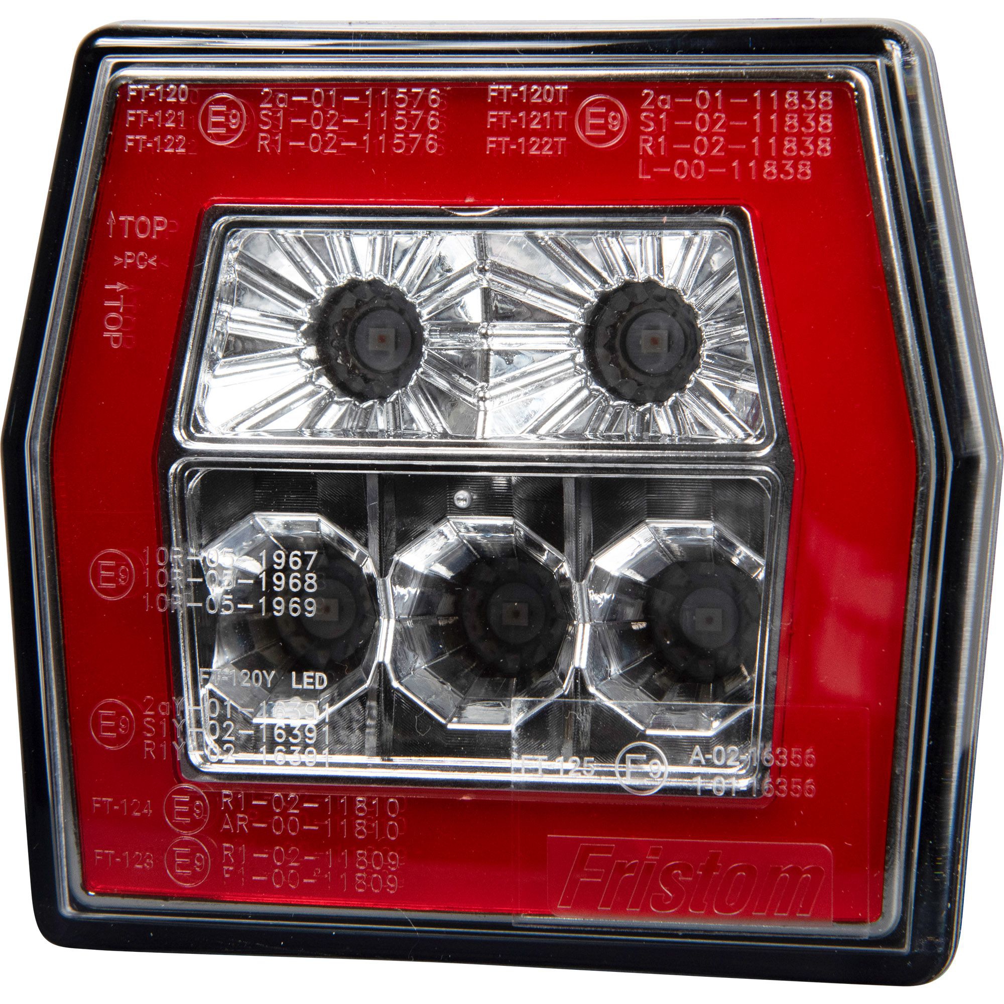 LED 3-Kammer-Leuchte, 12-36 V, mit Baj-Anschluss