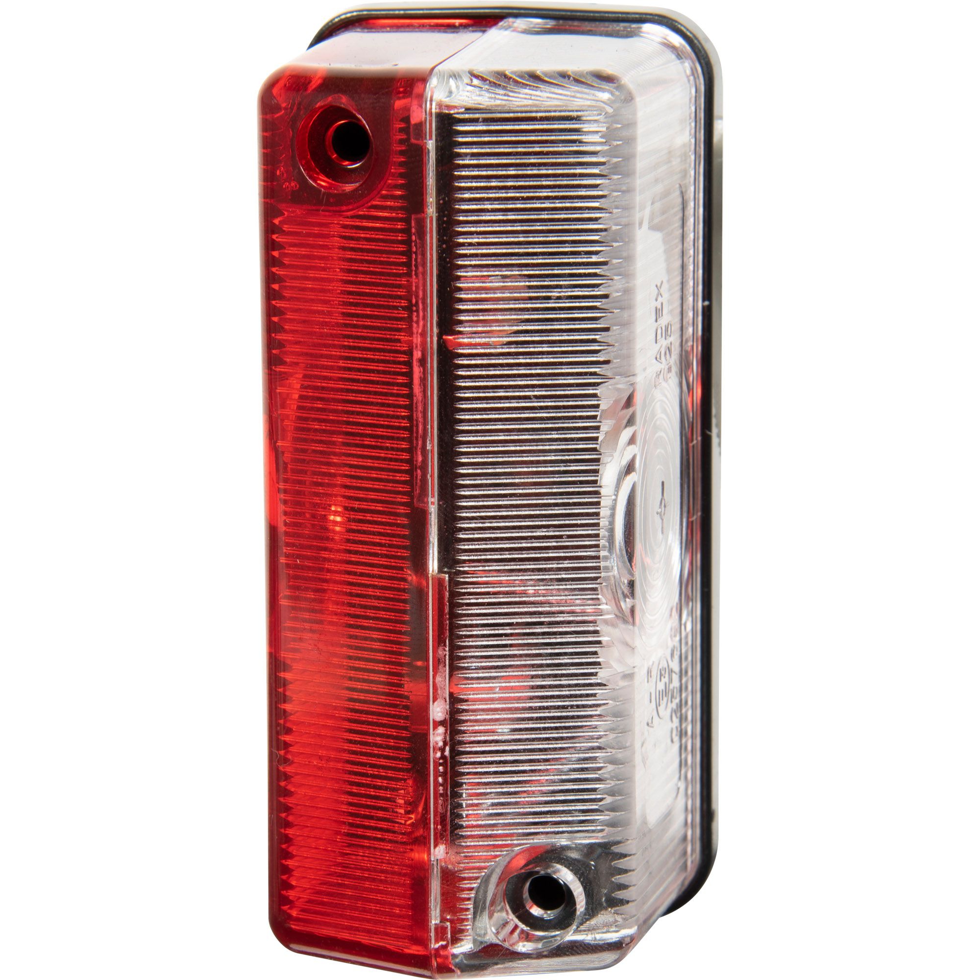 Begrenzungsleuchte rot/weiß ohne Gummipendel