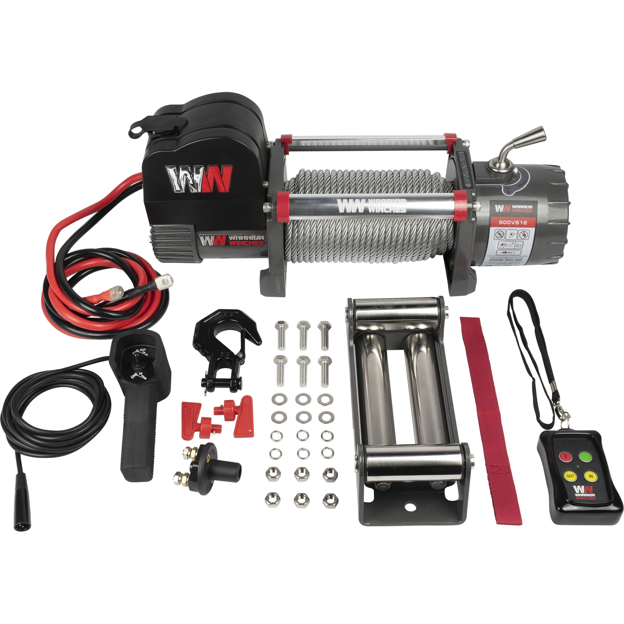 Elektrische Seilwinde, 12 V Zugkr. 3628 kg