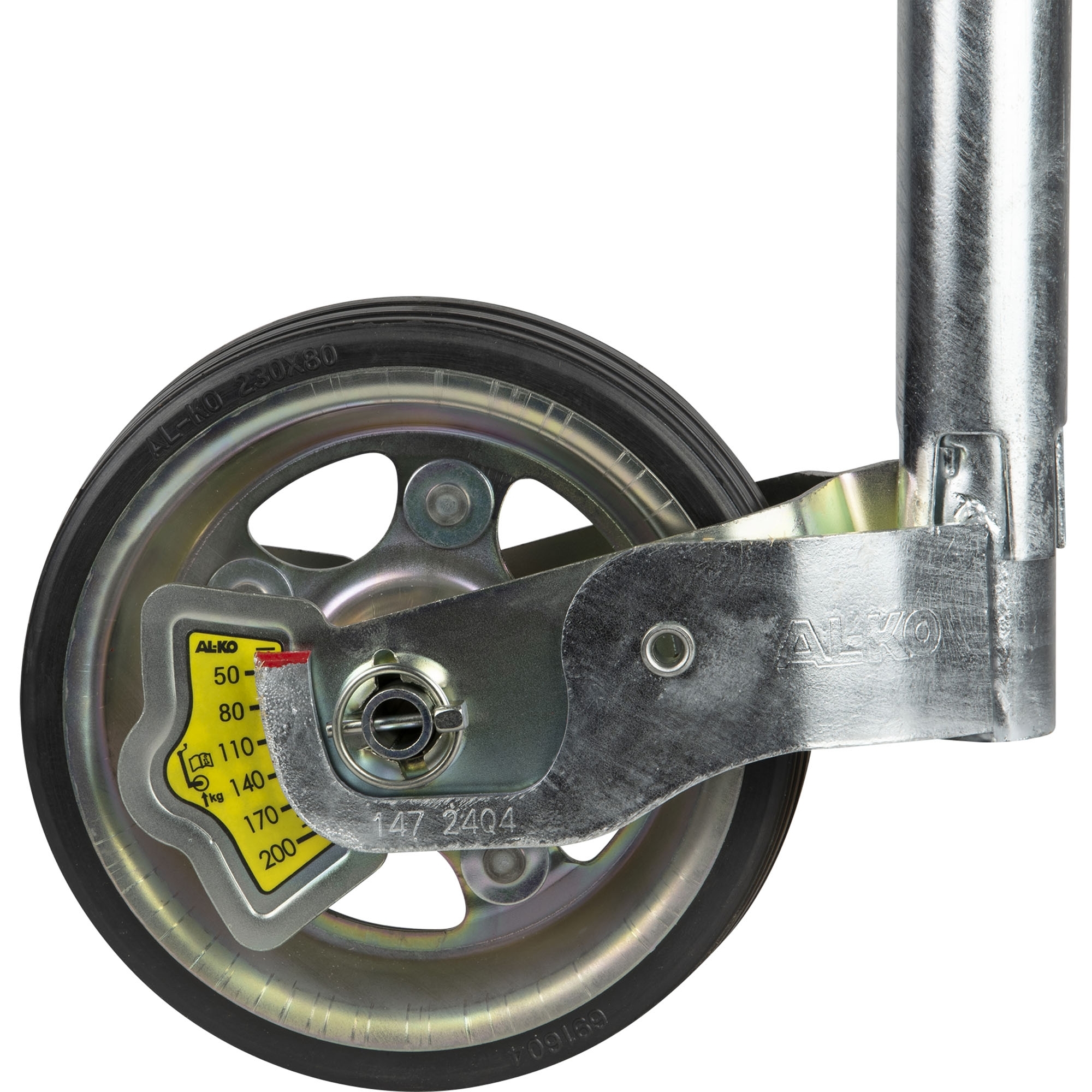 Stützrad Ø 48 mm, Stützlast 300 kg, Metallfelge