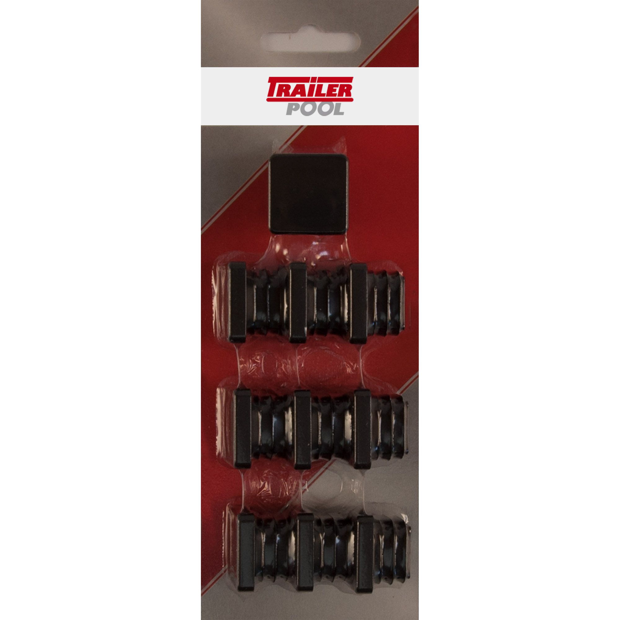 10 x Kunststoff-Stopfen 25 x 25 mm, WS 1,0 - 2,5 mm
