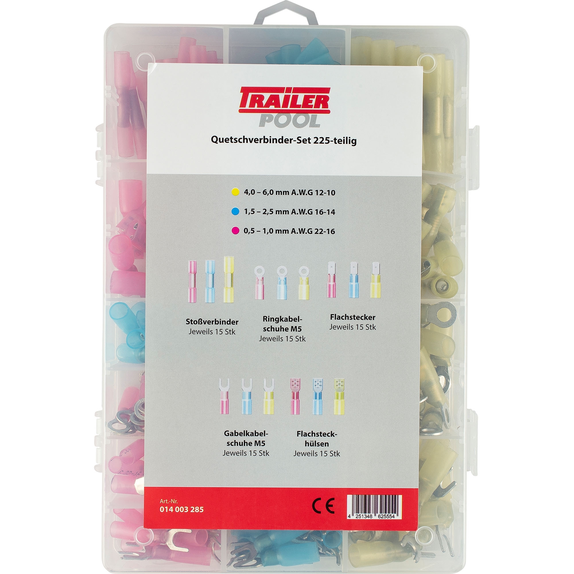 Quetschverbinder-Set, 225-teilig