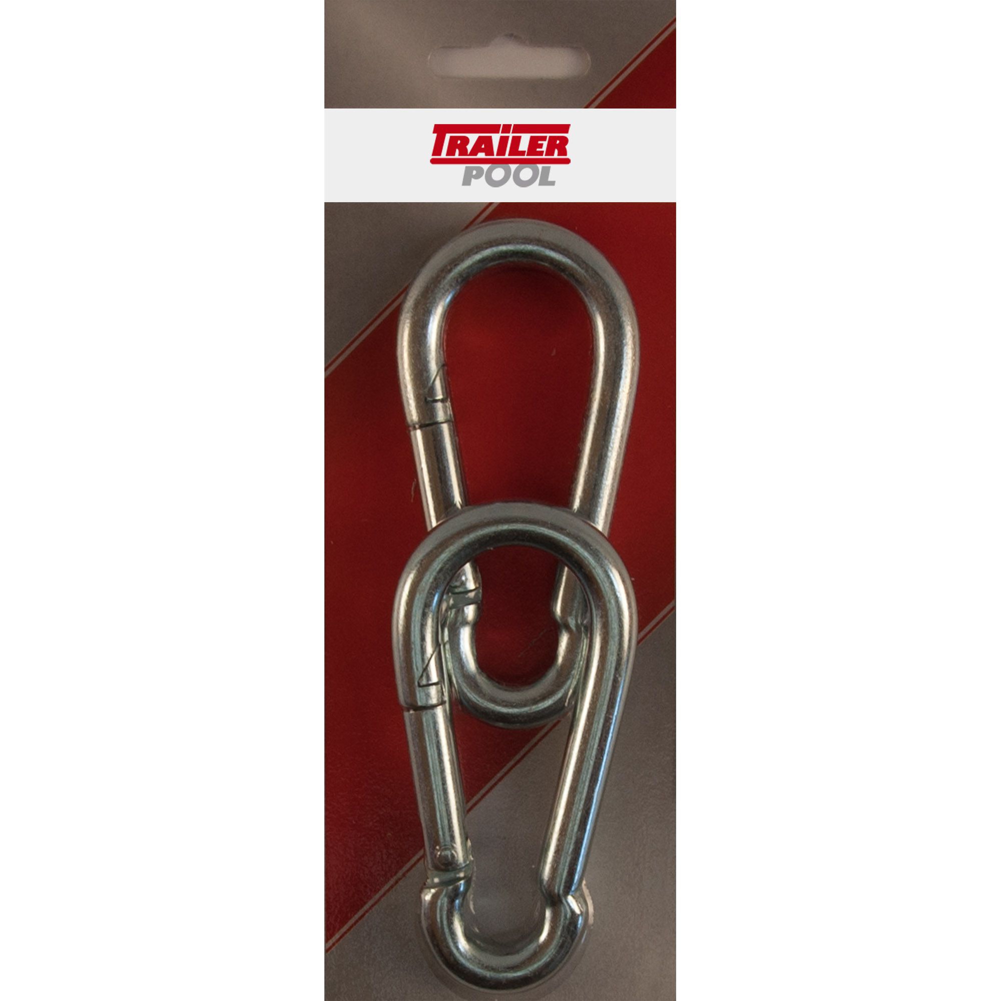 2 x Karabinerhaken 100x10 mm, Tragfähigkeit 350 kg