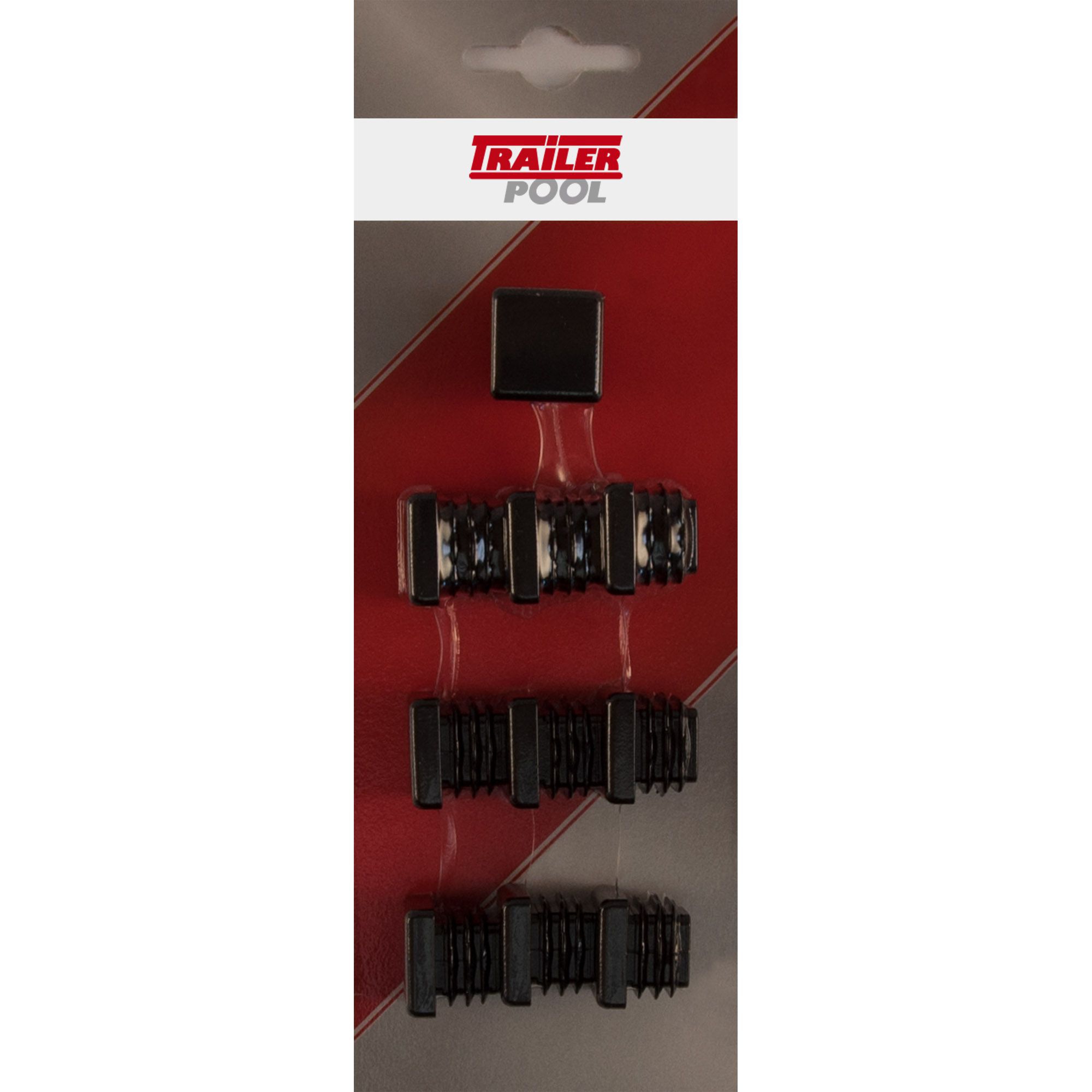 10 x Kunststoff-Stopfen 20 x 20 mm, WS 1,0 - 3,0 mm