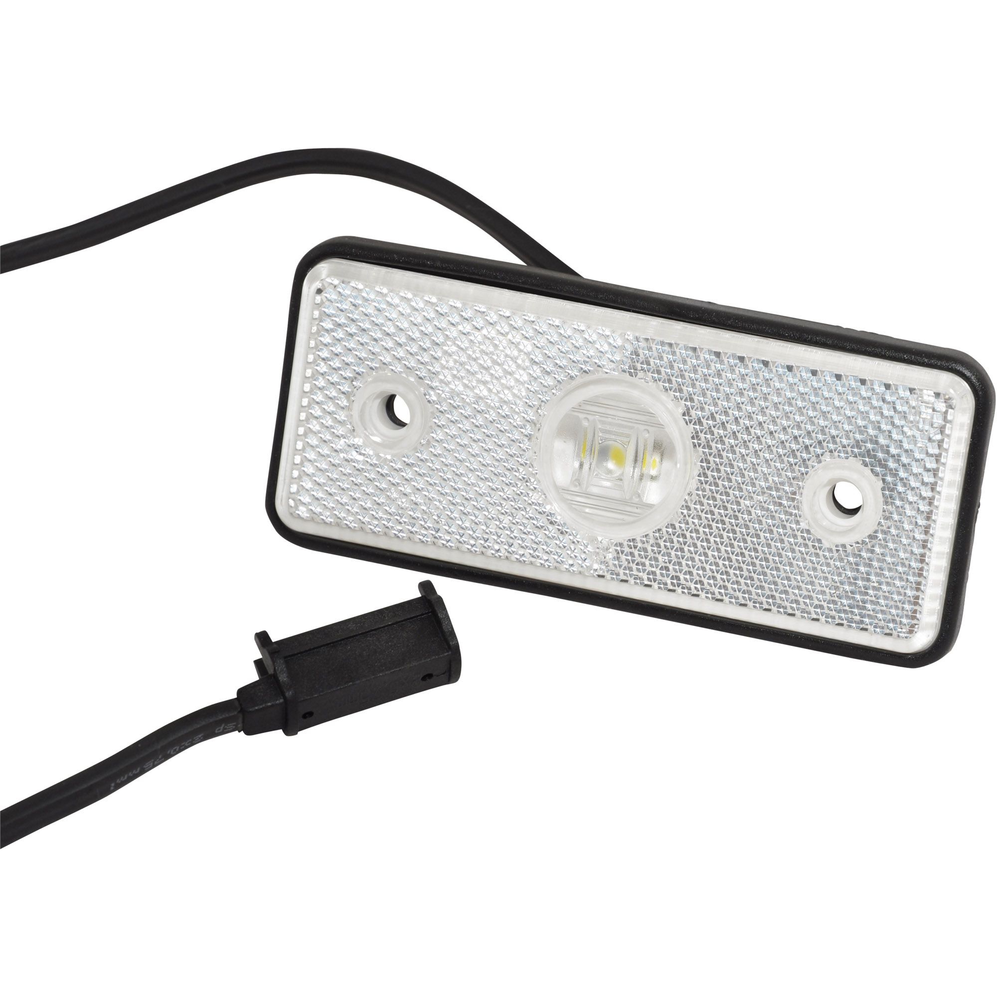 Begrenzungsleuchte LED, weiß, 12-24 Volt
