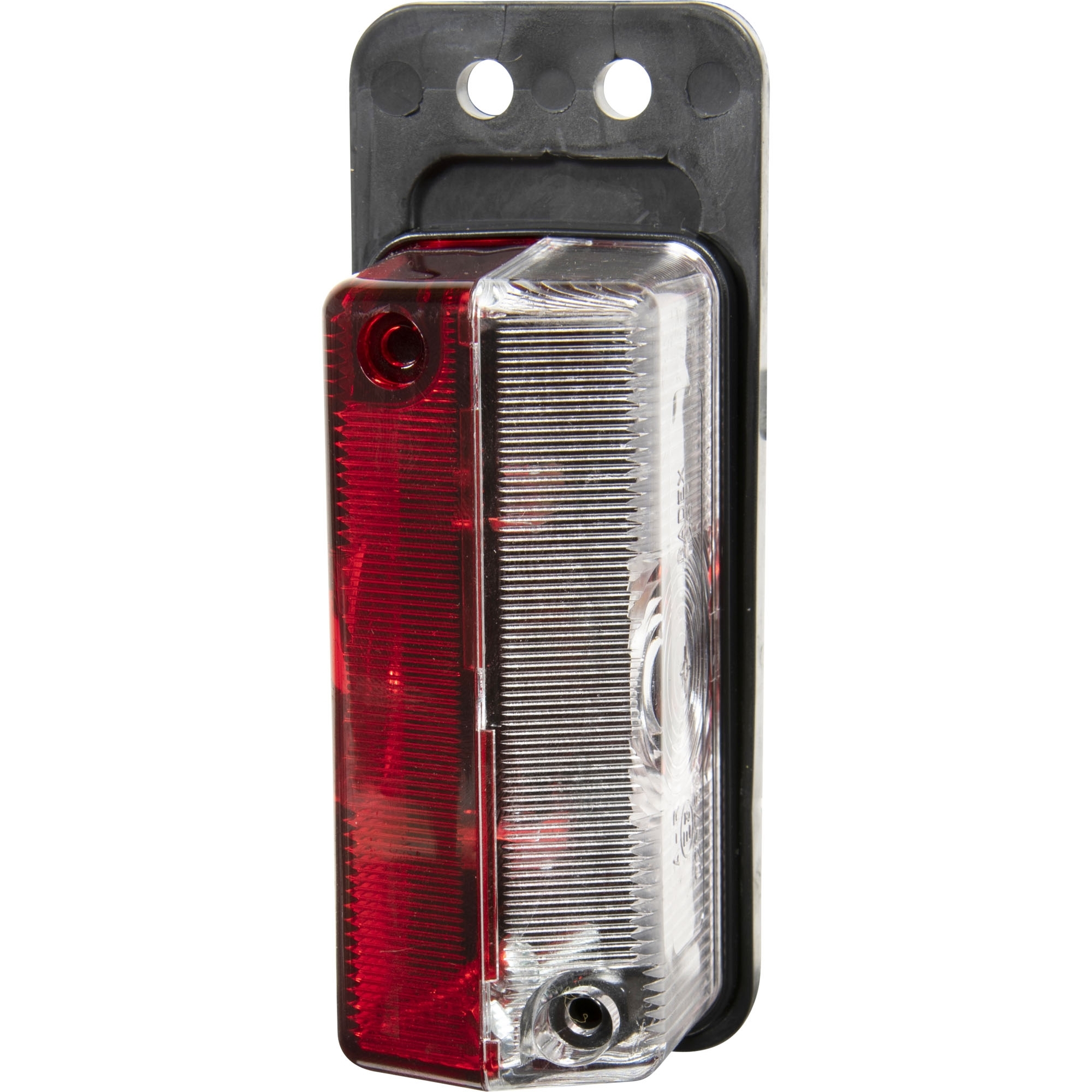 Begrenzungsleuchte rot/weiß mit Gummipendel
