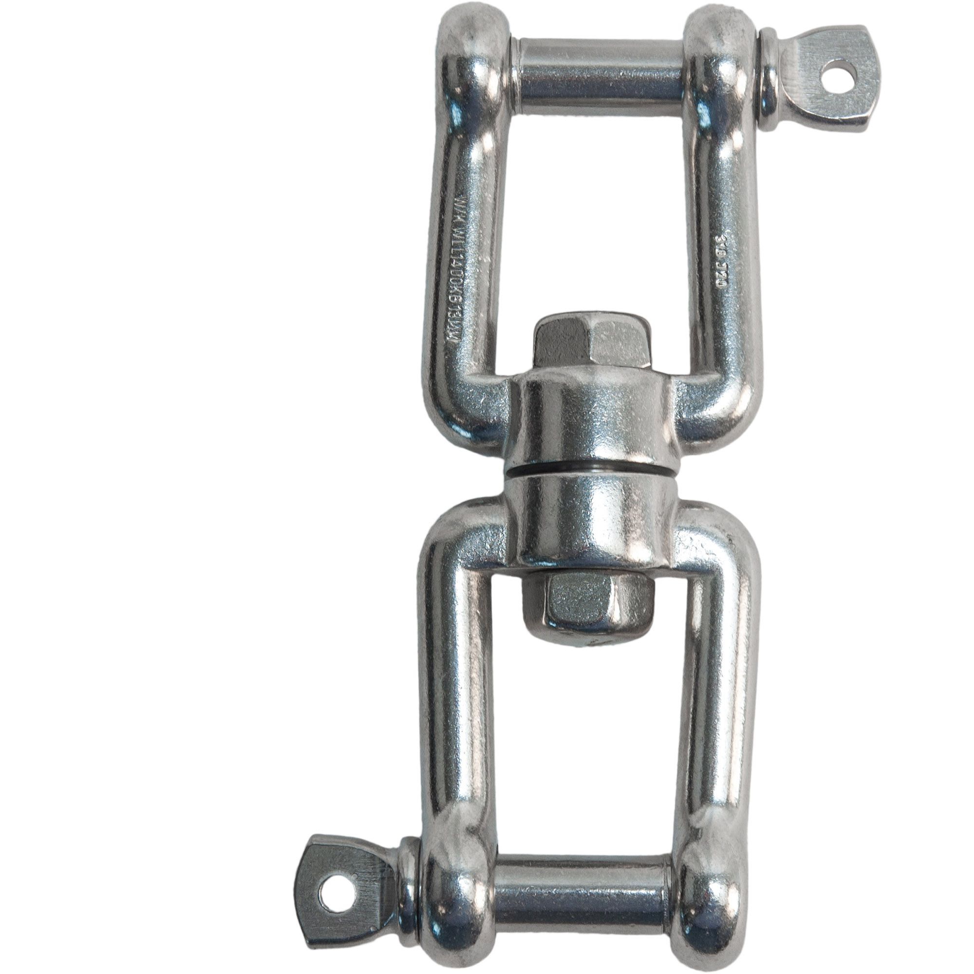Wirbel V4A, Bolzen-Ø 6 mm, Tragfähigkeit 250 kg
