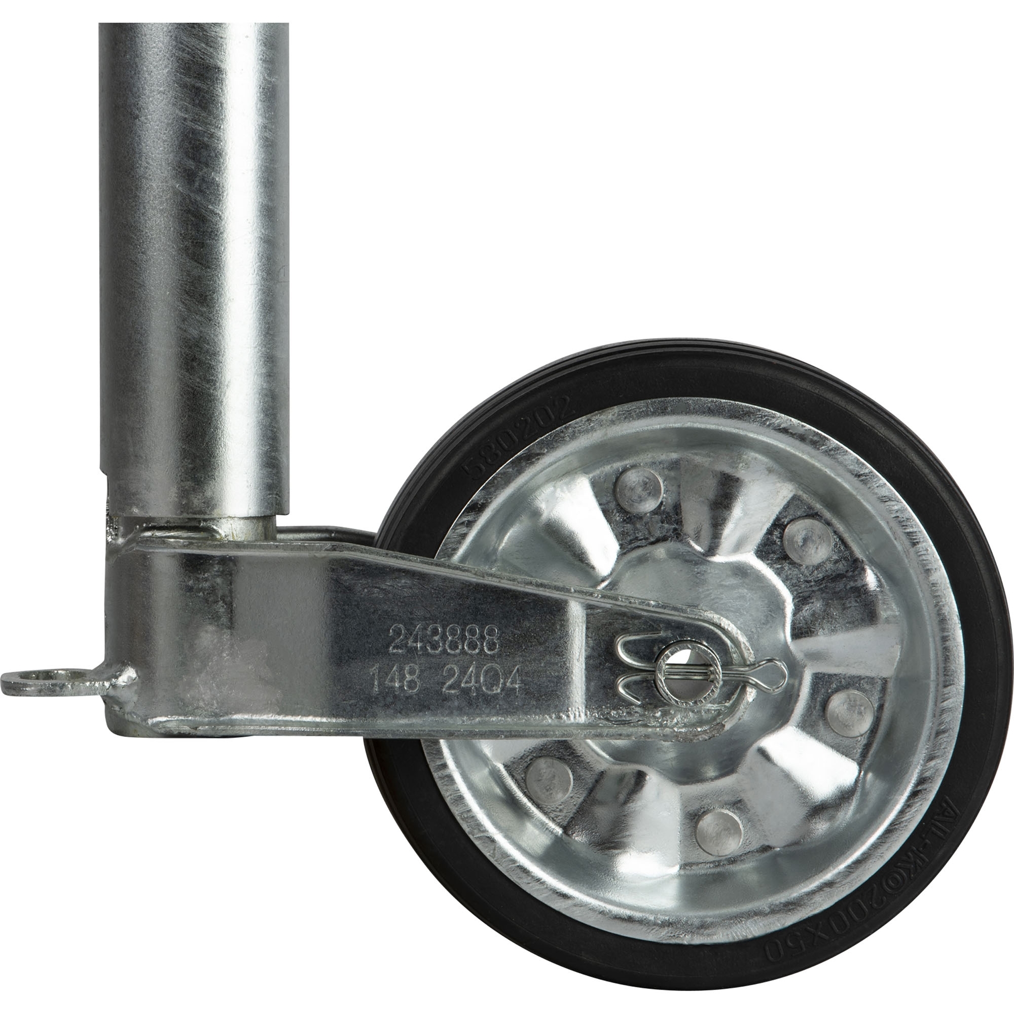 Stützrad Ø 60 mm, Stützlast 500 kg, Metallfelge