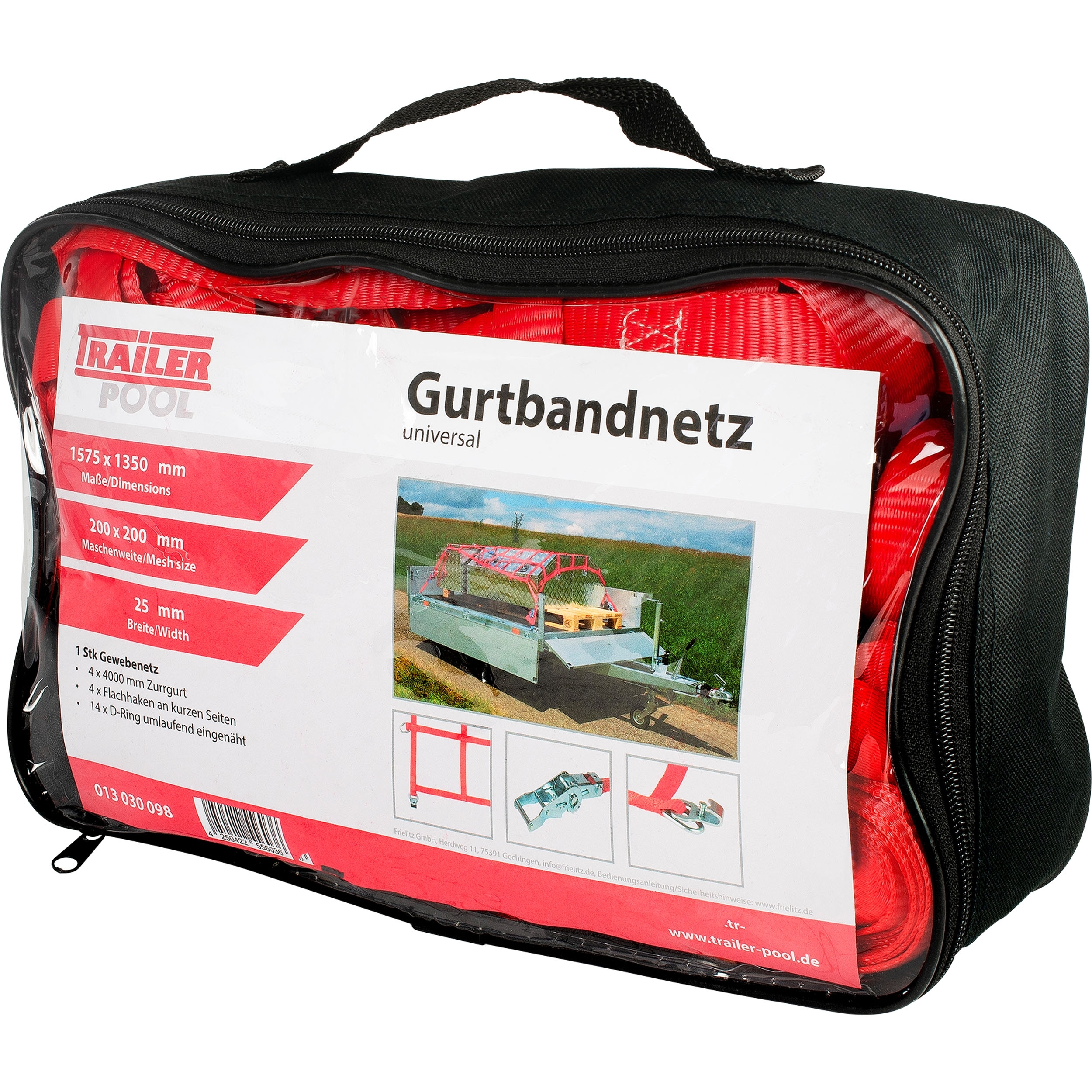 Gurtbandnetz universal, 1575 x 1350 mm, MW 200 mm