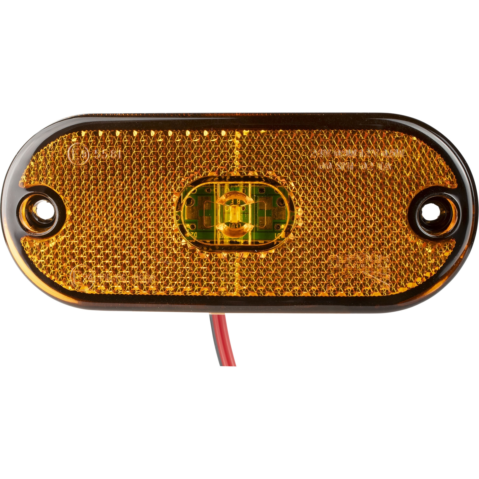 Seitenmarkierungsleuchte Aspöck Flatpoint 3 LED, gelb