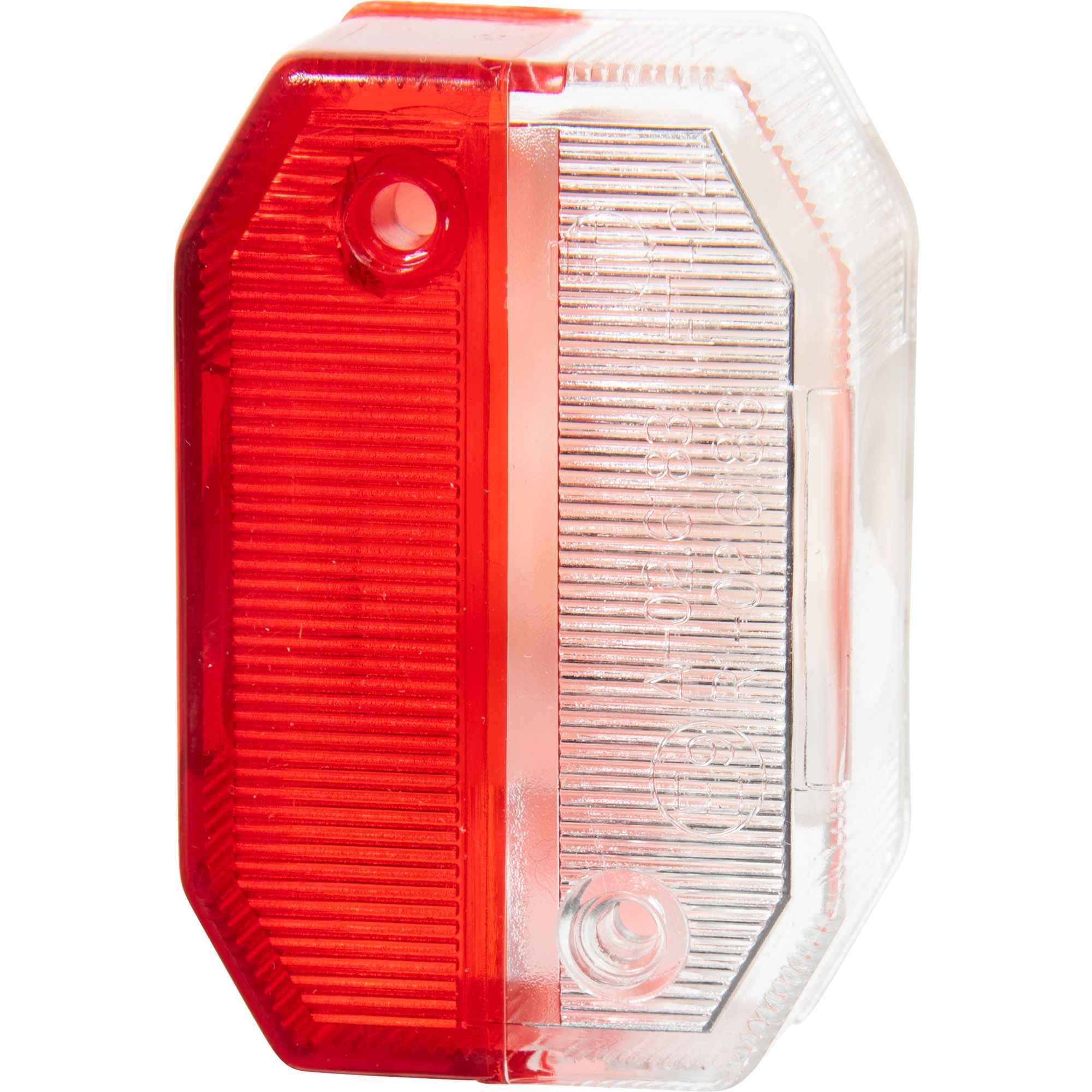 Lichtscheibe Aspöck Flexipoint I + LED, rot/weiß