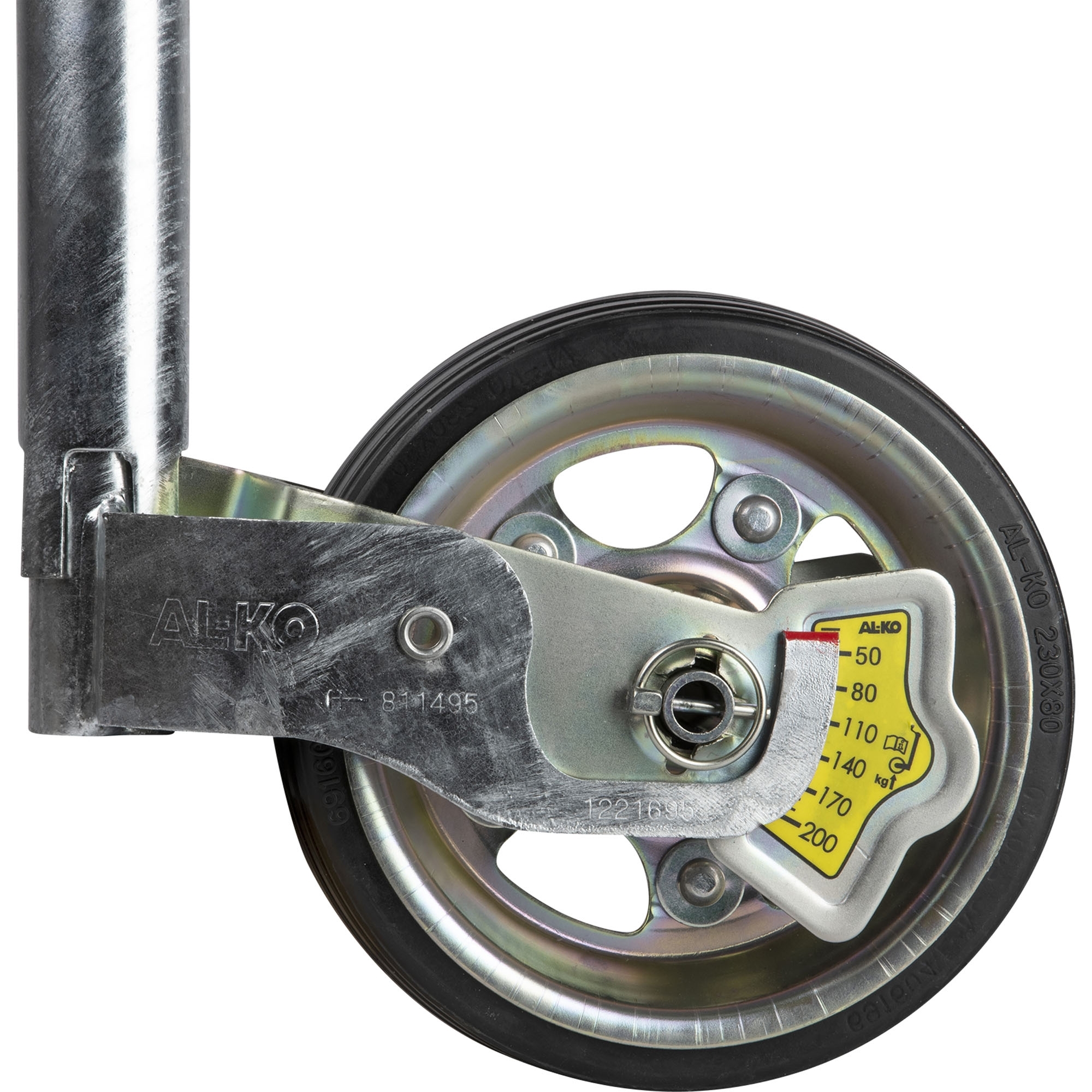 Stützrad Ø 48 mm, Stützlast 300 kg, Metallfelge